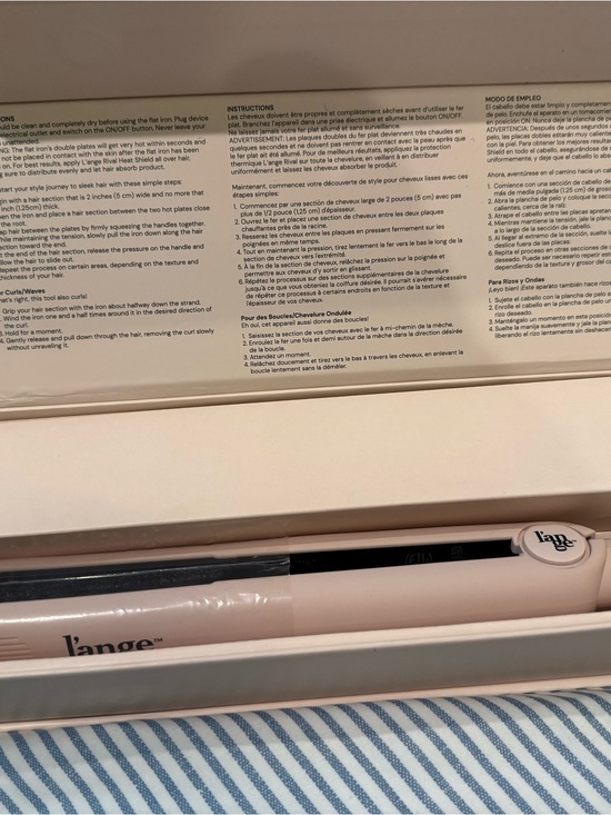 Lange Other - Lange Blush Aplatir Hair Straightener – Sleek Salon Styling Iron